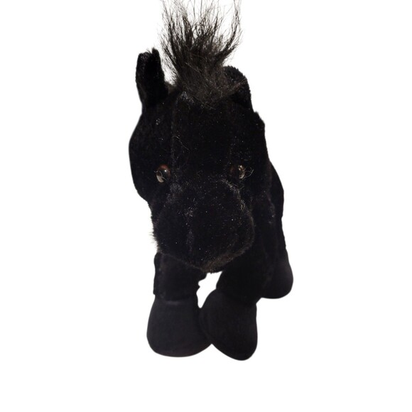 Ganz Black Stallion Webkinz Stuffed Animal Plush Toy Horse Pony 9" - Picture 3 of 7